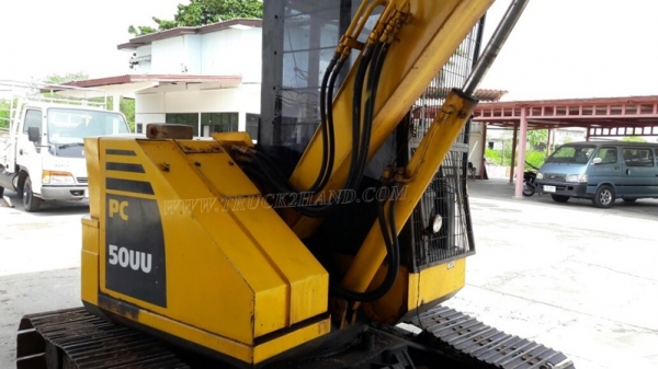 รถแบคโฮ KOMATSU PC 50UU มีหัวคลีบไม้และอ๋อยและบุ๋นกี๋แถมให้ พร้อมอะหลั่ย