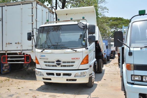 HINO MEGA FC9J 150 hp กระบะดั้มสามมิตร  รถวิ่งน้อย รถพร้อมใช้งาน