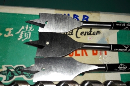 ขายดอกเจาะใบพายตราเพชรชุด3ตัวงานใหม่เก่าเก็บขนาด3/4,7/8,1"