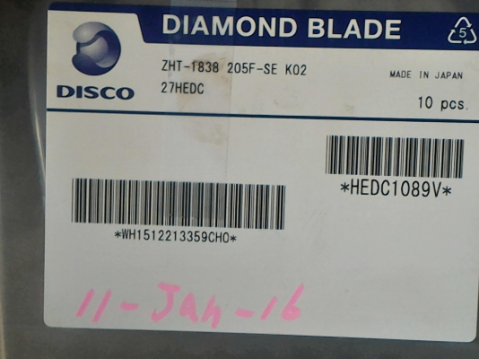 ใบตัดแบบบางพิเศษ เป็นใบเพชรชนิด DIAMOND BLADE ยี้ห้อ DISCO จากญี่ปุ่น ขนาดโต 55 มม. รูสวม 19 มม. รายละเอียดตัวเลขต่างๆตามภาพ ที่งหมด