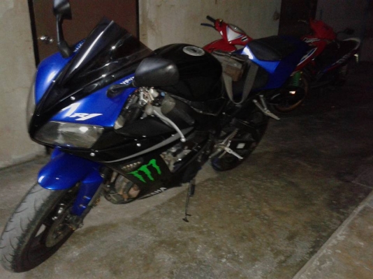 ขายYamaha R1 year 2003 4สูบ พรบไม่ขาด หัวฉีด ทะเบียนครับ ไมล์ตามรูป สีสวยๆ เครื่องแน่นๆ ไม่มีสดุด ท่อลั่นๆ แจ่มๆครับคันนี้ ใครที่มองหาตัว1000cc ไม่ผิดหวัง จัดไปเบาๆ 139,000 พอครับ ขอสดนะครับ สนใจทักเลย รถอยู่นนทบุรี หรือ 0904869045 ขายYamaha R1 year 2003 4สูบ พรบไม่ขาด หัวฉีด ทะเบียนครับ ไมล์ตามรูป สีสวยๆ เครื่องแน่นๆ ไม่มีสดุด ท่อลั่นๆ แจ่มๆครับคันนี้ ใครที่มองหาตัว1000cc ไม่ผิดหวัง จัดไปเบาๆ 139,000 พอครับ ขอสดนะครับ สนใจทักเลย รถอยู่นนทบุรี หรือ 0904869045