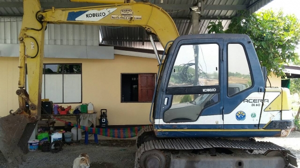 ขายรถแบคโฮ KOBELCO SK60-/// ระะบบไฟเต็ม ใบแจ้งจำหน่าย ราคา 530000 ขายรถแบคโฮ KOBELCO SK60-/// ระะบบไฟเต็ม ใบแจ้งจำหน่าย ราคา 530000