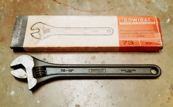 ประแจเลื่อนจากเยอรมันนี DOWIDET สภาพ new old stock