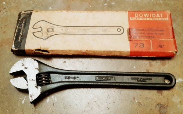 ประแจเลื่อนจากเยอรมันนี DOWIDET สภาพ new old stock