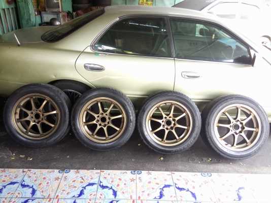 แม็กลาย CE28 ขอบ 16 กว้าง 7 พร้อมยาง 4 รู 114 ราคา 6500 บาท