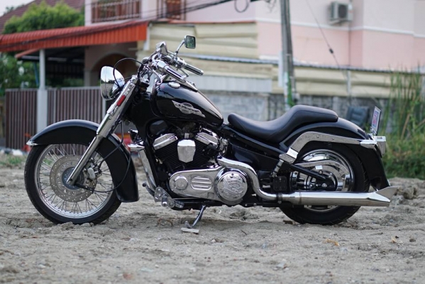 วุฒิ นนบุรี ขาย STEED 400cc. แต่ง HD สวยๆทะเบียนแท้ๆโอนขนส่ง