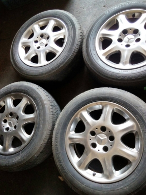 แม็ก BENZ พร้อมยาง BRIDGESTONE 205/60R16 ชุด 4 ล้อ  tel.081-427-3941  ไอดีไลน์  0814273941