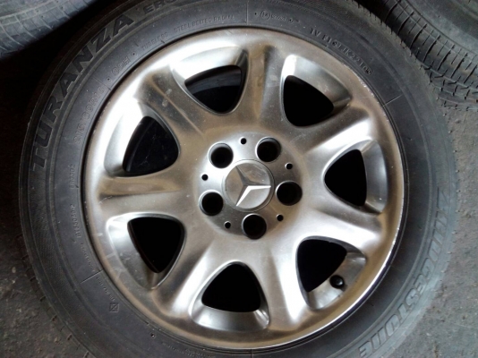 แม็ก BENZ พร้อมยาง BRIDGESTONE 205/60R16 ชุด 4 ล้อ  tel.081-427-3941  ไอดีไลน์  0814273941