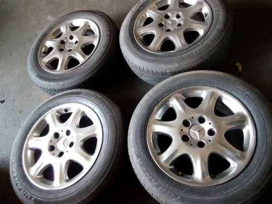 แม็ก BENZ พร้อมยาง BRIDGESTONE 205/60R16 ชุด 4 ล้อ  tel.081-427-3941  ไอดีไลน์  0814273941