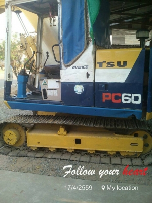 ขายรถแบคโฮ KOMATSU PC60-6 กับ KOMATSU PC60-1 มีแอร์พร้อม ราคารวม 2 คัน 600000