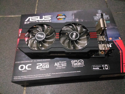 ขายการ์ดจอคอม asus r7 360 2g ddr5