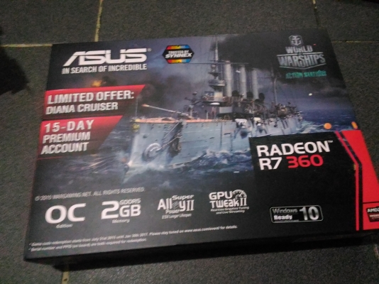 ขายการ์ดจอคอม asus r7 360 2g ddr5