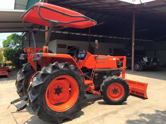 ขายรถไถKubota L3408 (4WD) พร้อมใบมีดหน้า และผานบุกเบิก รถพร้อมใช้งาน