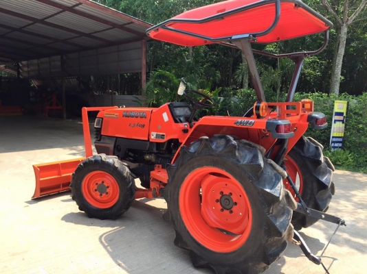 ขายรถไถKubota L3408 (4WD) พร้อมใบมีดหน้า และผานบุกเบิก รถพร้อมใช้งาน
