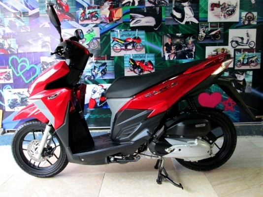 ( ฟรีดาวน์ ) all new  click 125 i ไฟหน้า LED ตัวท็อป สีแดง โฉมใหม่ ลายใหม่ล่าสุด 2016 ไมล์ 1090 โล 48900