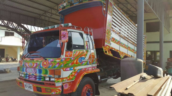 ISUZU ROCKY 6ล้อดั๊ม รถห้างแท้ ยาว 5.4 ม. รถเดิมๆ วิ่ง 42,&times;&times;&times; (ป้ายแดงใช้งานในสนามบิน) ยางดีทุกเส้น เครื่องดี ครัทซีสวยจัด  สภาพพร้อมใช้งาน ขาย 600,000 บาท ศุภากร 081-1903107, 081-4252943