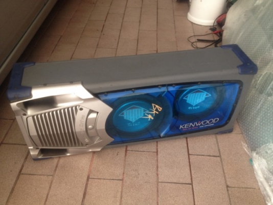 ซับ KENWOOD KSC SW 2000 8นิ้ว2ดอกเเอมในตัวเก่าญี่ปุ่นเเท้สภาพสวย