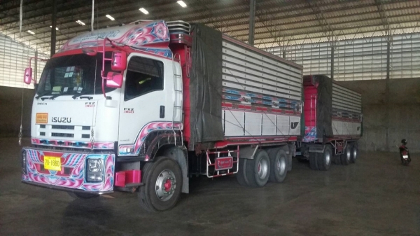 ขายอีซูซุ 360  พ่วงแม่ลูก ดั๊ม คอกเกษตร ลูก3คาน ราคา 3,200,000 ต่อรอง