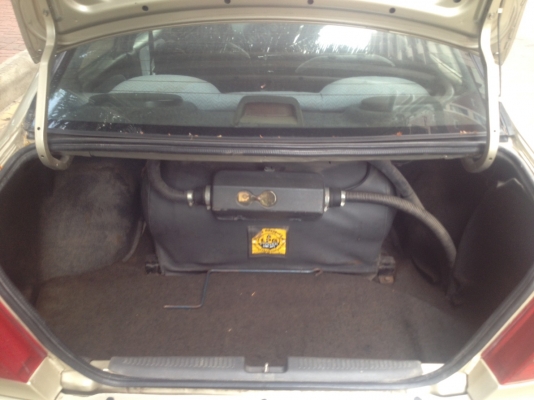 ขายMITSUBISHI LANCER ท้ายเบ๊น ปี 1997 สีทอง เกียร์ออโต้ ติดเเก๊ส LPGถังเเค็ปซูล