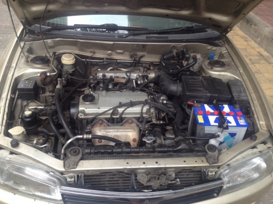 ขาย MITSUBISHI LANCER ท้ายเบ๊น ปี 1997 สีทอง เกียร์ออโต้ ติดเเก๊ส LPGถังเเค็ปซูล