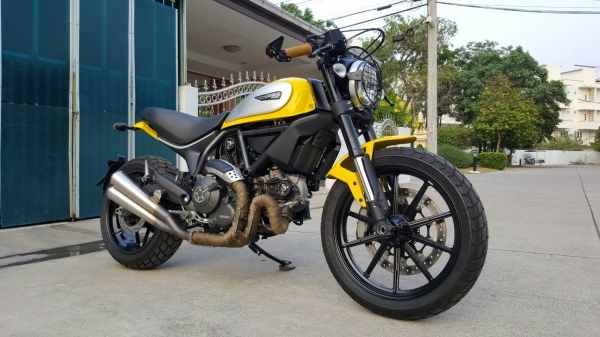 ขาย Ducati Scrambler ปี 2015 ใหม่มาก ไมล์ 5,xxx แต่งเต็ม