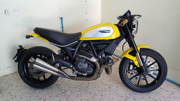ขาย Ducati Scrambler ปี 2015 ใหม่มาก ไมล์ 5,xxx แต่งเต็ม