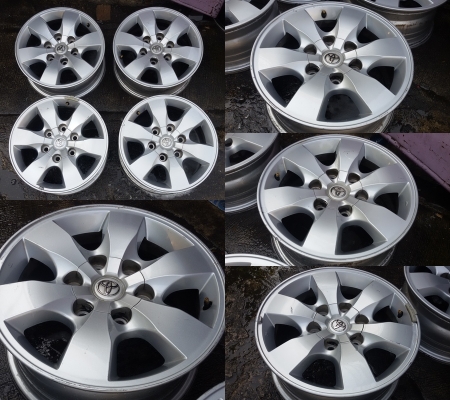 แม็ก Toyota VIGO Pre-runner ขอบ 16 2 ชุดสภาพเดิมๆ ไม่คดไม่ดุ้ง พร้อมใส่ ราคาถูกมาก่อนมาเลือกก่อนครับ ราคาชุดละ 3,900 บาท