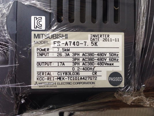 ขายอินเวอร์เตอร์ Mitsubishi 10HP. 380V สภาพสวย พร้อมใช้งาน ขายอินเวอร์เตอร์ Mitsubishi 10HP. 380V สภาพสวย พร้อมใช้งาน