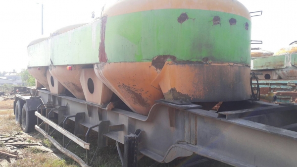 หางพื้้นเรียบ2เพลายาว12เมตรบรรทุกเต้าปูน3ลูกต่ออู่สามมิตรปี38น้ำหนักรวม9.5ตัน หางพื้้นเรียบ2เพลายาว12เมตรบรรทุกเต้าปูน3ลูกต่ออู่สามมิตรปี38น้ำหนักรวม9.5ตัน