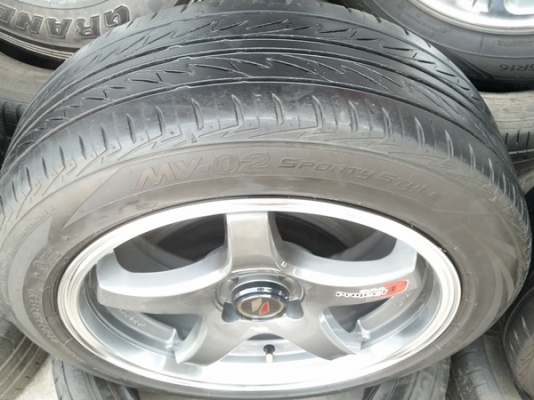 ขายล้อแม็กซ์ Project D1 ขอบ16หน้า7 ET38 พร้อมยาง 4 ล้อ