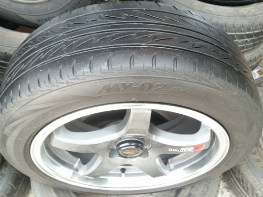 ขายล้อแม็กซ์ Project D1 ขอบ16หน้า7 ET38 พร้อมยาง 4 ล้อ