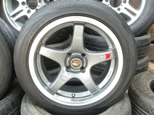 ขายล้อแม็กซ์ Project D1 ขอบ16หน้า7 ET38 พร้อมยาง 4 ล้อ