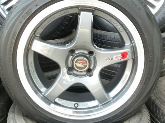 ขายล้อแม็กซ์ Project D1 ขอบ16หน้า7 ET38 พร้อมยาง 4 ล้อ