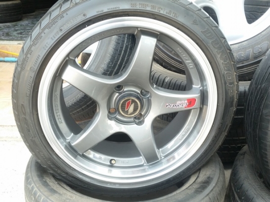 ขายล้อแม็กซ์ Project D1 ขอบ16หน้า7 ET38 พร้อมยาง 4 ล้อ