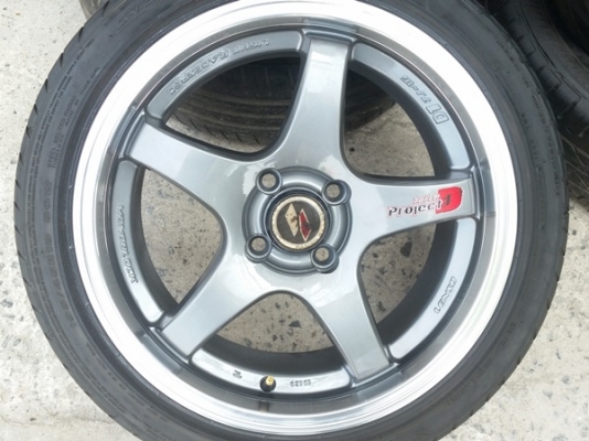 ขายล้อแม็กซ์ Project D1 ขอบ16หน้า7 ET38 พร้อมยาง 4 ล้อ