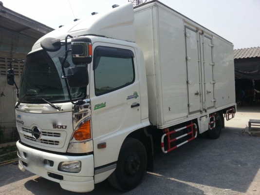 รถฮีโน่ 10 ล้อ ( ตู้แห้ง ) 175 แรงม้า. ปี 56.  ( รถวิ่ง 14x,xxx กม. )    สนใจติดต่อ  081 - 6079515