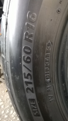 ยางEcopia 215 60 R16 ปี13ปลายปี