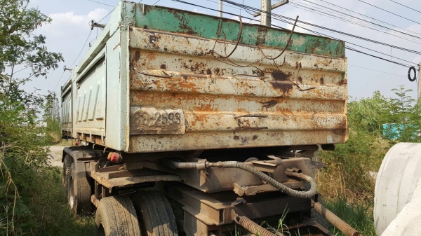 ขาย ลูกพ่วงดั้ม 3 เพลา ยาว 6 เมตร อู่สามมิตรมอเตอร์ เอกสารเล่มทะเบียนครบ