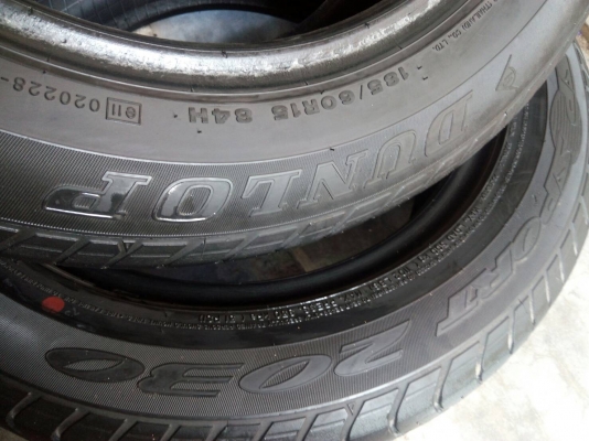 185/60R15 DUNLOP SP SPORT 2030 ชุด 4 เส้น  tel.081-427-3941 ไอดีไลน์  0814273941