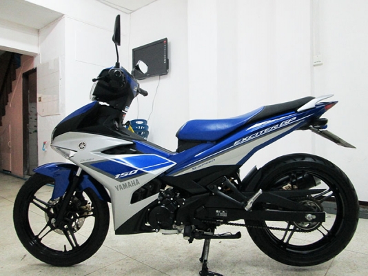 (โอนฟรี) ขาย Exciter 150 ปี 2015 ไมล์แท้ 5458 กม แรงด้วยขุมกำลัง 150 CC สภาพสวยเดิมๆ เครื่องแน่ๆ สีน้ำเงิน เทา ราคา 50900 บาท