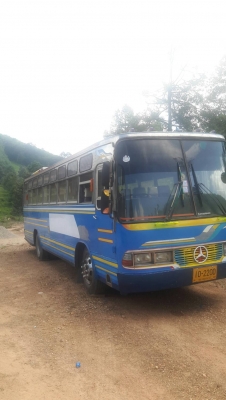 รถบัสอีซุยาว9เมตรเครื่อง 6BF1 185แรงเบครจิฟฟีเพาเวอรภ่ายไนเครื่องแสงทีวีครบ