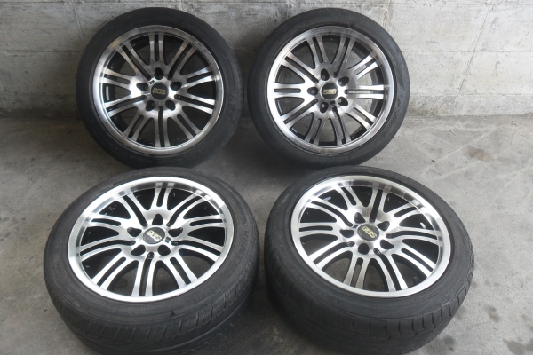 ล้อแม็ก17นิ้ว5รู114 พร้อมยาง สวยๆ 4 ล้อ ราคา 6900 บาท