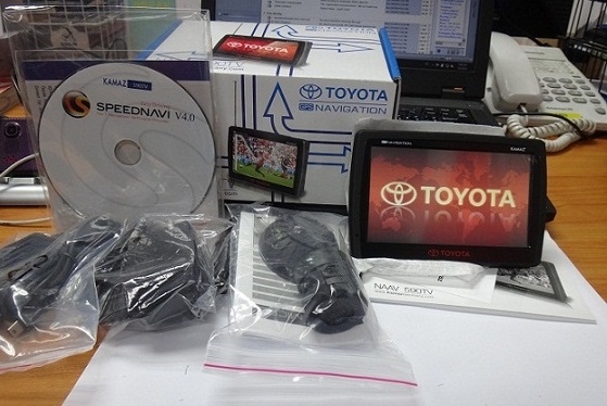ขาย GPS ของ Toyota Kamaz NAAV 590TV ระบบนำทางที่ดีที่สุด ไม่พาหลง ไม่พาเข้าทางตัน ระบบนำทางมีเสียงคนพูดเป็นภาษาไทย พร้อมรับชม TVได้ในตัว