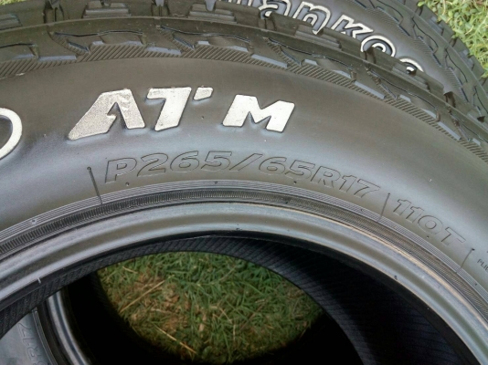 265/65R17 HANKOOK DYNAPRO A/T-M  มี 3 เส้น tel.081-427-3941 ไอดีไลน์ 0814273941