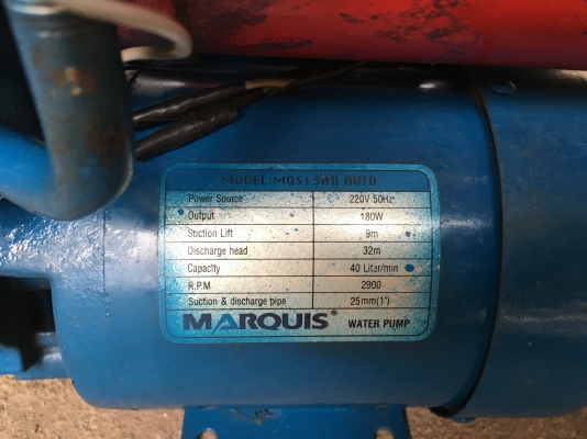 ขายปั้มนำ้ 1"พร้อมใช้