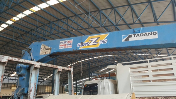 ขาย 10 ล้อ เพลาเดียว HINO FL176 ไม่มีหัวเก๋ง ติดเครน TADANO Super Z 360 ท้อง V 4 ปลอก เครื่อง EH700 168 แรงม้า เกียร์ HO เอกสารเล่มทะเบียนครบ