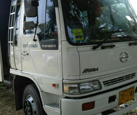 หกล้อ ฮีโน่ FD176 HO7D195แรง แอร์เย็นๆ ยาง8.25ช่วงยาว 6.20ม สภาพดีสวยพร้อมใช้งาน ทะเบียนพร้อมโอน