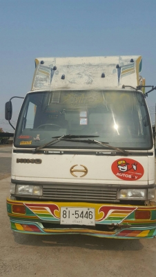 ขายรถ 6 ล้อ ฮีโน่ 195 แรง พื้นเรียบ ยาว 7.00 ม.