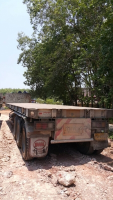 ขายหางพื้นเรียบสามมิตร 3 เพลาปี 2552 กับ ปี 2556 ราคา 380000