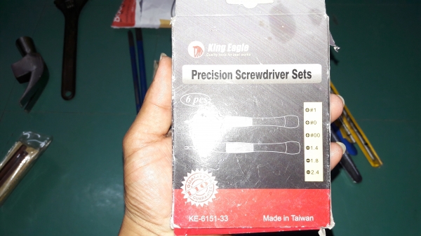 ขายไขควงชุด6ด้ามขนาดเล็กงานเก่าเก็บไต้หวัน King Eagle Made in Taiwan.